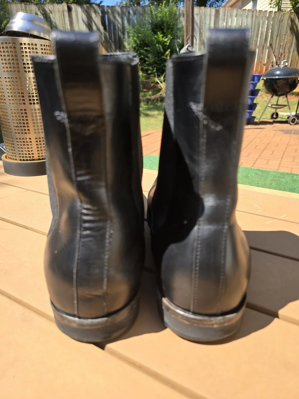 Wolf & Shepherd Black Leather Chelsea Blitz Boots Size 10.5